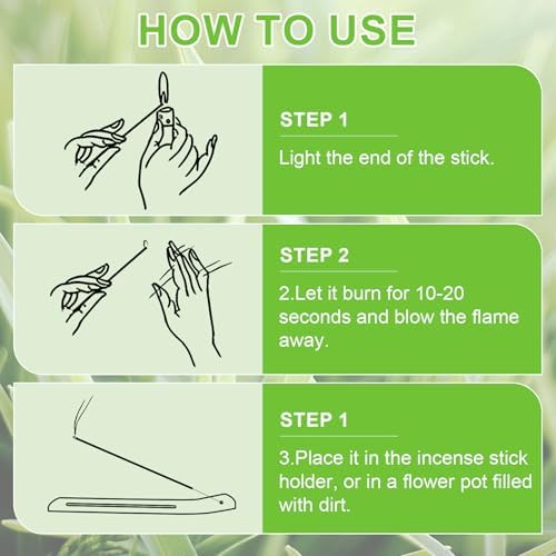 240 Pcs Citronella Incense Sticks Outdoor Protection