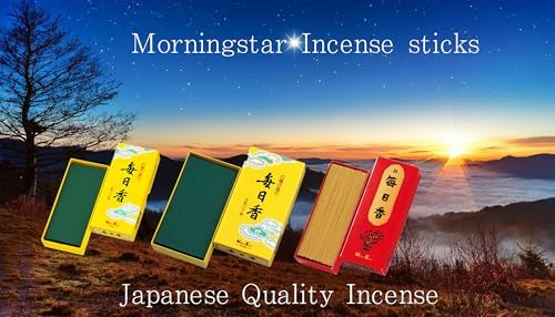 MAINICHIKOU MorningStar Sandalwood Incense Sticks 170sticks 551in Meditation Zen Yoga