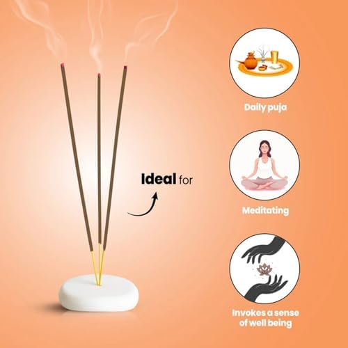 Hashcart Natural Incense Gift Set of 3 with Holder