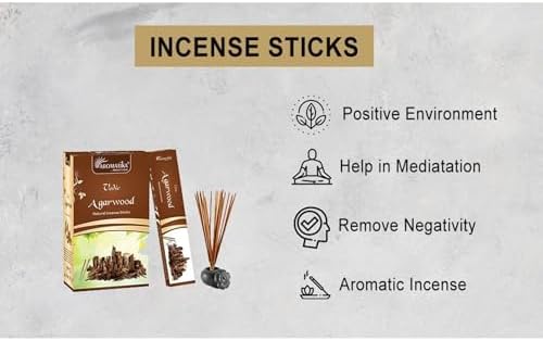 ARO VATIKA Vedic Agarwood Incense Sticks 144 in Pack of 12