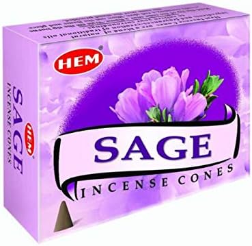 HEM Sage Salvia Incense Cones 12 Pack 120 Total