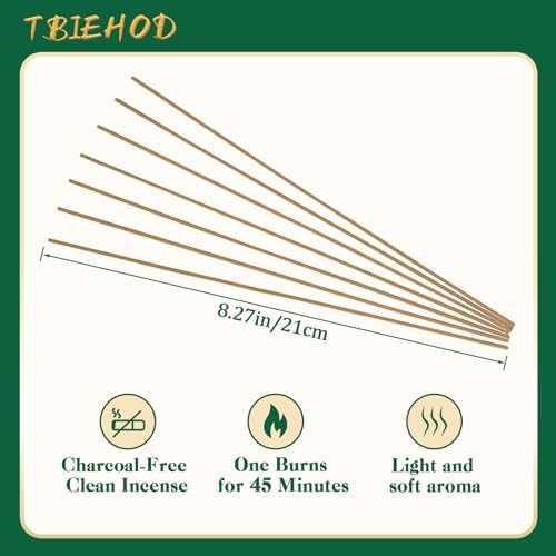 Organic Agarwood Incense Sticks Meditation Set - 60 Pieces with Holder