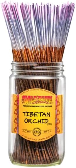 Wild Berry Incense Sticks - Tibetan Orchid - Hand Dipped in USA 100 Count