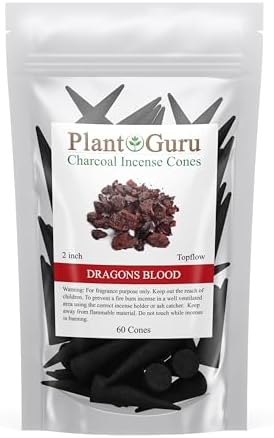 Dragons Blood Charcoal Incense Cones 2 Topflow 60 Pack