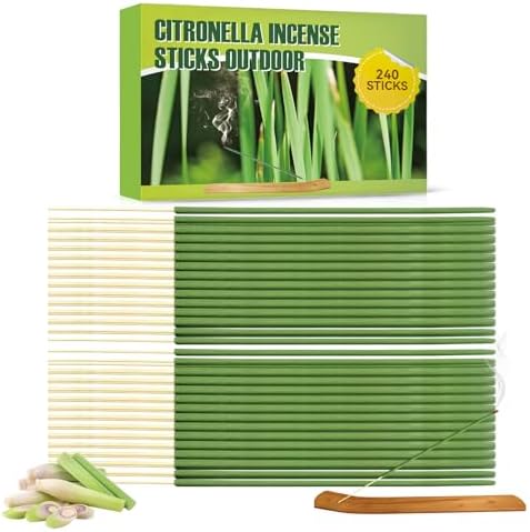 240 Pcs Citronella Incense Sticks Outdoor Protection