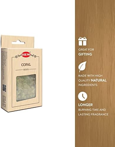 HEM Copal Incense Resin for Charcoal Burning 30gm Gift Set