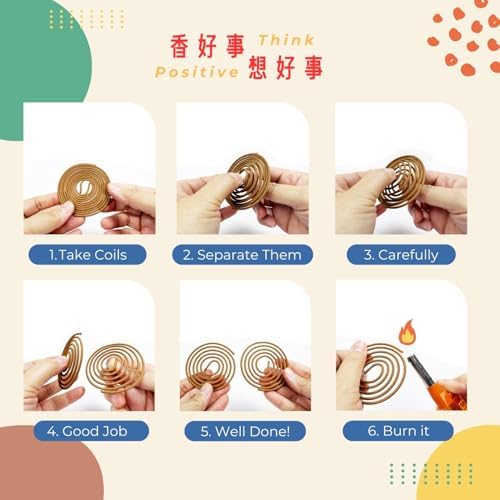 SZ ShinZuo Agarwood Incense Coils 48pcs - Taiwan Style Daily Use