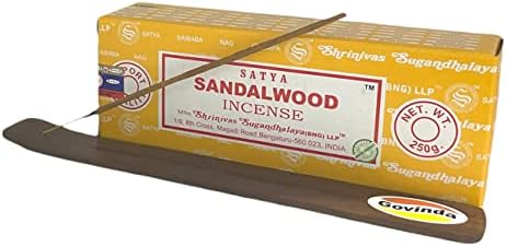 Govinda Sandalwood Incense 250 Grams with Holder