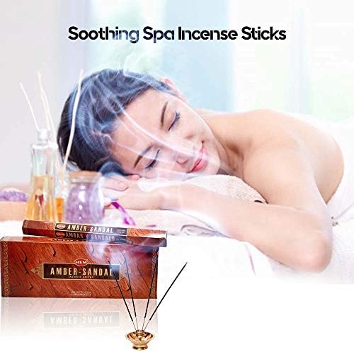 HEM Amber Sandal Incense Sticks 100 Pack