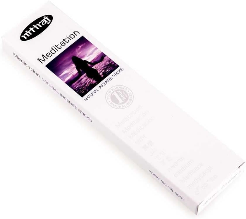 Nitiraj Platinum Natural Incense Sticks 1 Hour 2 Pack Patchouli