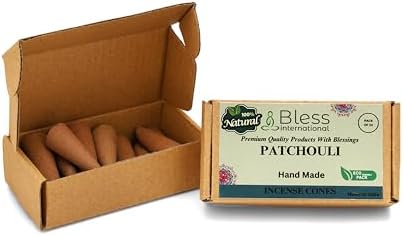 Bless International Patchouli Natural Incense Cones 10 Count