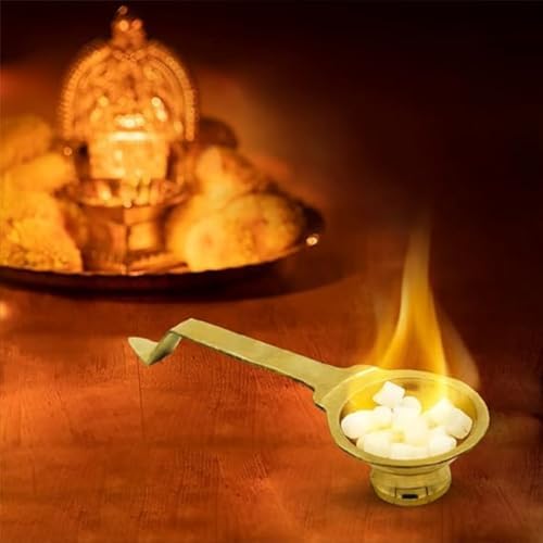 Brass Puja Jyot Kapooram Dhoop Aarti - 70gm