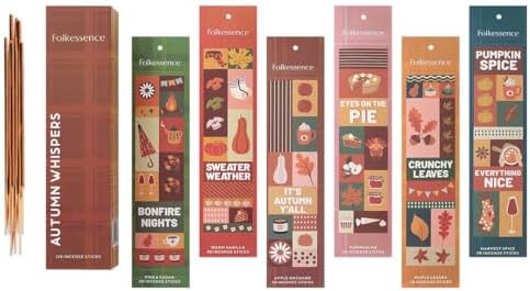 Folkulture Fall Incense Set of 6 with 45 Min Burn Time