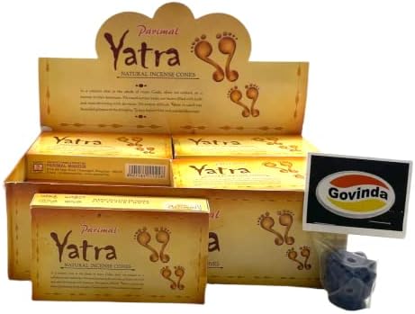 Govinda Incense Cone Holder Bundle with Parimal Yatra Natural Incense Cones