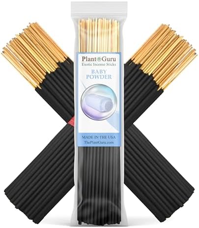 Baby Powder Exotic Incense Sticks 7 Inch - 85 to 100 Sticks Bundle
