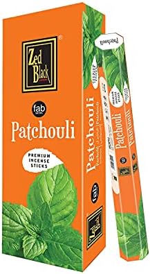 ZED BLACK Premium Patchouli Incense Sticks - 120 Total