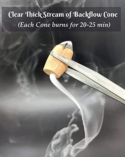 Calmveda Backflow Incense Cones - 40 Pack Sweet Amber Dragon Blood