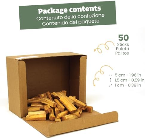 NIRDOSH 100 Natural Palo Santo Incense Sticks