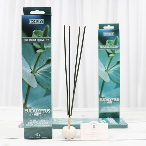 Hosley 120 Pack Incense Sticks Eucalyptus Mint