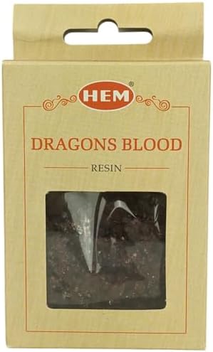 HEM Dragon Incense Resin for Charcoal Burning 30gm Natural Aroma Set