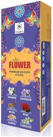 Chakra Premium Natural Incense Sticks - 6 Blossomy Scents