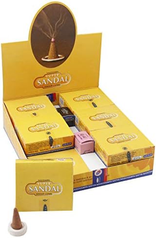 Satya Sandal Dhoop Cones 12 Packs