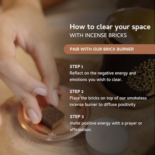 Palo Santo Sandalwood Smokeless Incense Bricks for Home Aromatherapy and Spiritual Use