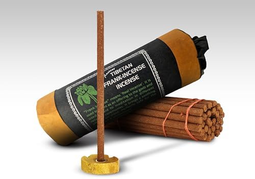 Natural Frankincense Incense Sticks - 30 Pack with Wooden Burner