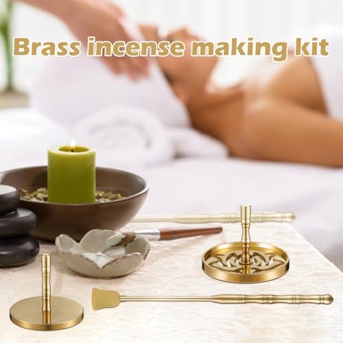 DOITOOL 5 Pcs Brass Incense Kit for Aromatherapy