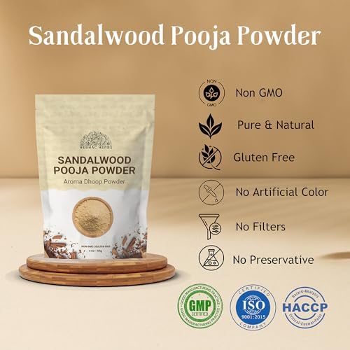 Chandan Sandalwood Incense Powder for Havan and Puja
