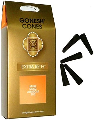 GONESH Musk Cone Incense for Home Fragrance