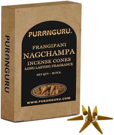 Nag Champa Incense Cones - 30 Per Box - 15 Inch