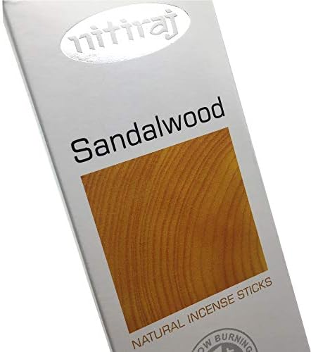 Nitiraj Premium Sandalwood Natural Incense Sticks 25 Grams 1