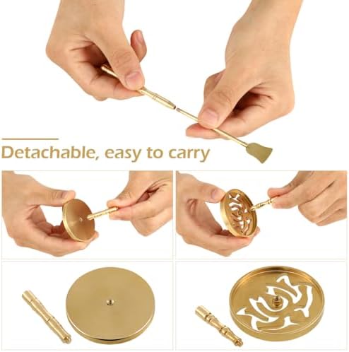 DOITOOL 5 Pcs Brass Incense Kit for Aromatherapy