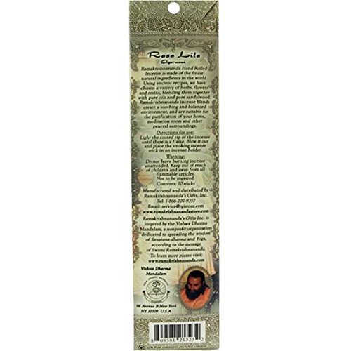 RAMAKRISHNANANDA Incense Stick Rasa Lila Agarwood