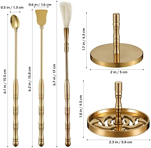 5Pcs Brass Incense Tools Kit for Making and Burning Incense