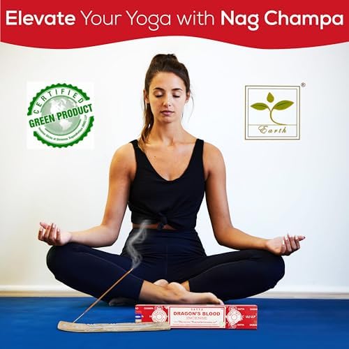 Satya Nagchampa Dragon Blood Incense Sticks 45 GMS with Raajsee Holder