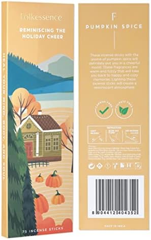 Folkulture Pumpkin Spice Incense Sticks Pack of 75