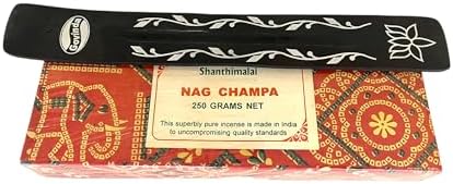 Govinda Shanthimalai Red Nag Champa 250 Grams and Holder