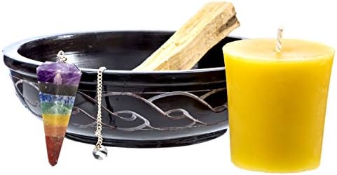 Chakra Energy Balance Kit with Crystal Pendulum and Palo Santo