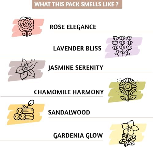 Folkculture Incense Sticks with Holder Set of 6 - Fall Scents