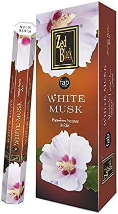 Zed Black White Musk Incense Sticks 120 Pieces
