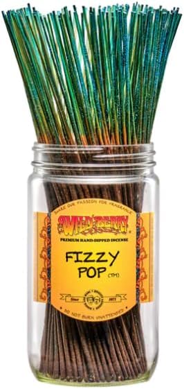 Wild Berry Incense Sticks - Fizzy Pop - Hand Dipped in The USA 100 Count
