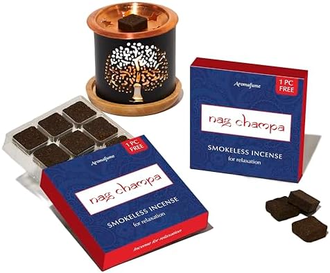 Nag Champa Incense Bricks Tree of Life Burner by Aromafume