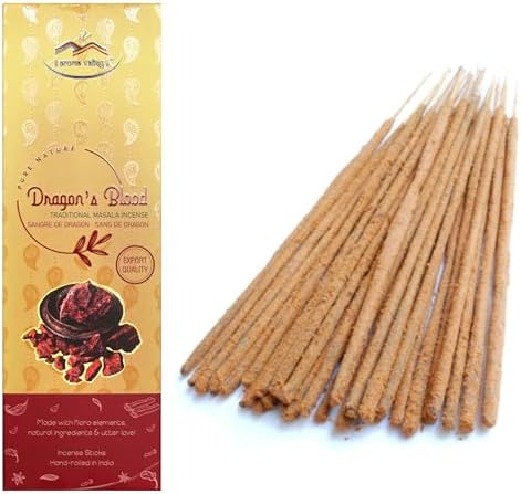 Dragons Blood Incense Sticks - Handcrafted Masala Incense - 40 to 50 Sticks