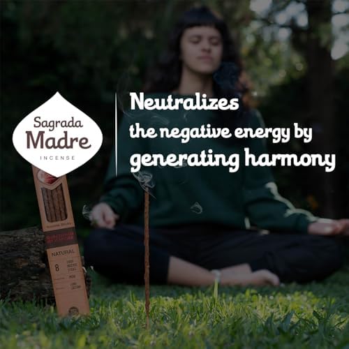 8 Pcs Natural Sandalwood Olibanum Incense Sticks 9 Long Eco Friendly 1hr Burning Time for Healing and Purification