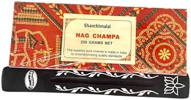 Govinda Shanthimalai Red Nag Champa 250 Grams and Holder