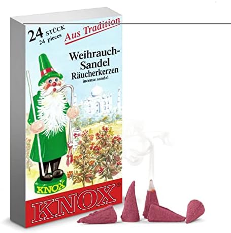 Knox Sandal Scent German Incense Cones for Christmas Smokers