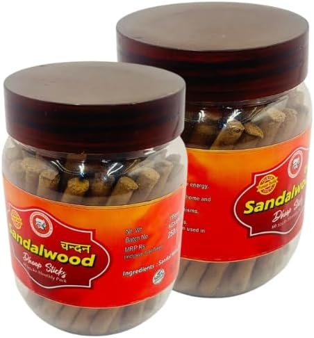 Organic Sandalwood Dhoop Incense Sticks 50 Pieces