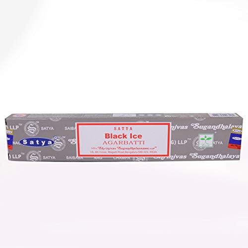 Satya Nag Champa Incense Sticks 12 Count Black Ice